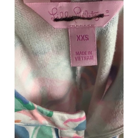 Lilly Pulitzer Sz XXS Sheath Jersey Mini Dress Multicolor Cotton Spandex - Picture 5 of 6